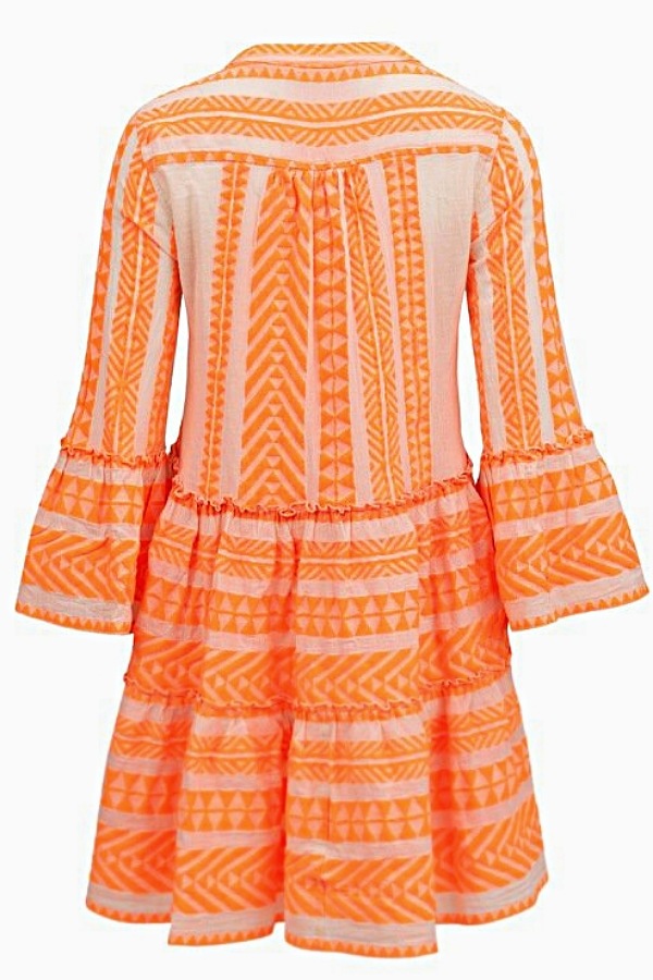 Devotion Twins Ella Dress Neon Orange Midi 2the Little Store