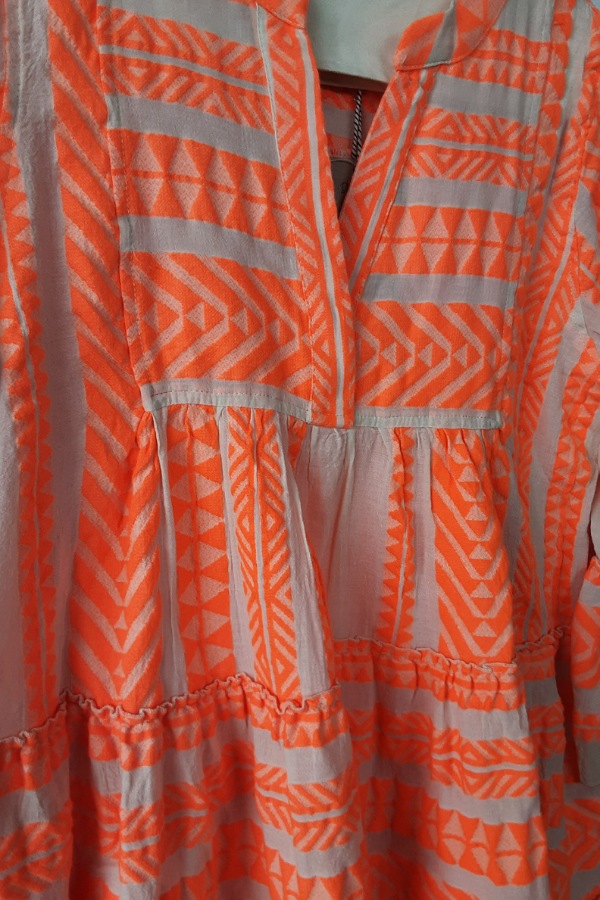 Devotion Twins Ella Dress Neon Orange Midi 2the Little Store Shop Online