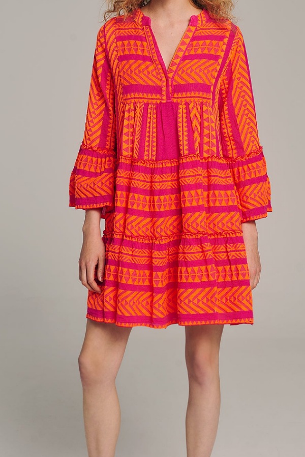 devotion ella dress in fuchsia