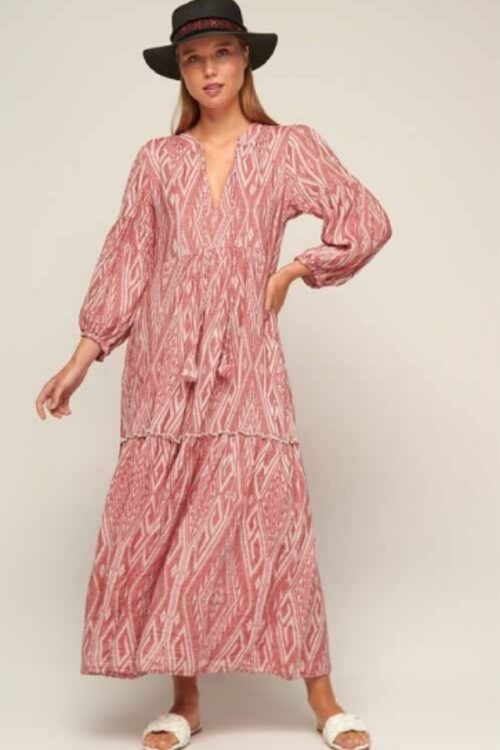 pearl and caviar boho dress wine