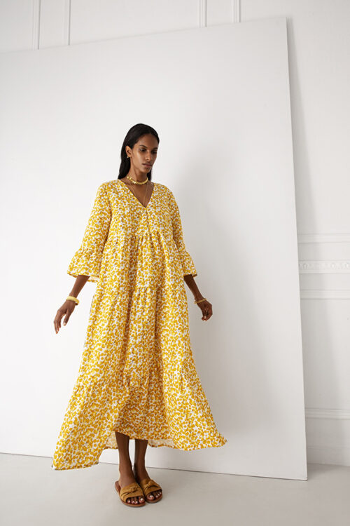 YIORGOS KOULASIDIS PENELOPE DRESS YELLOW