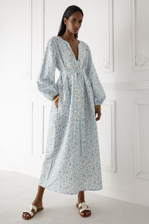 Elena dress baby blue by yiorgos koulasidis