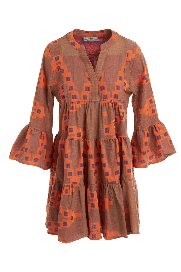 Devotion Twins ella short dress - beige/orange