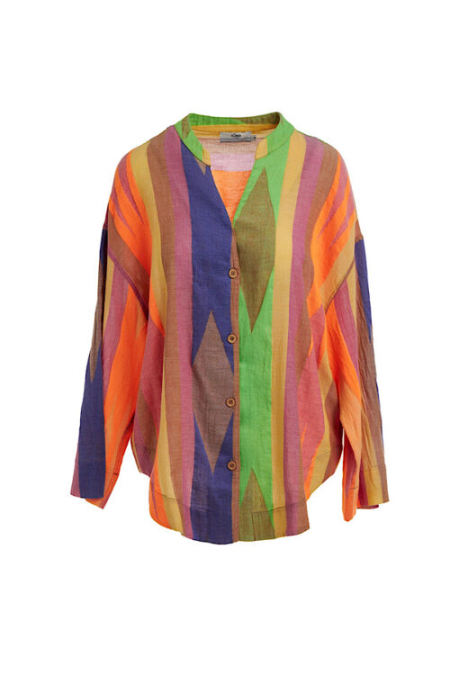 Pektolithos shirt - Devotion twins beige/ blue