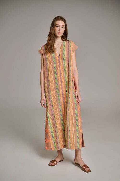 devotion-twins-long-kleid-achatis-beige-orange
