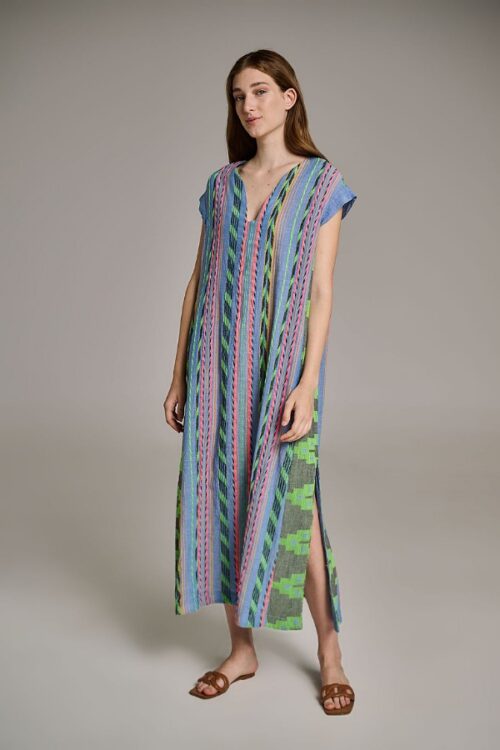 Devotion Twins - long dress Achatis blue/pink
