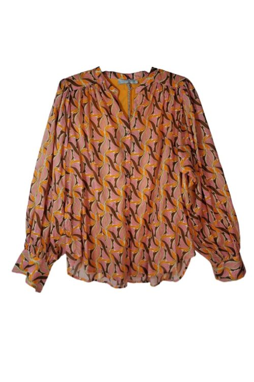 Devotion Twins - Lotos pink brown shirt