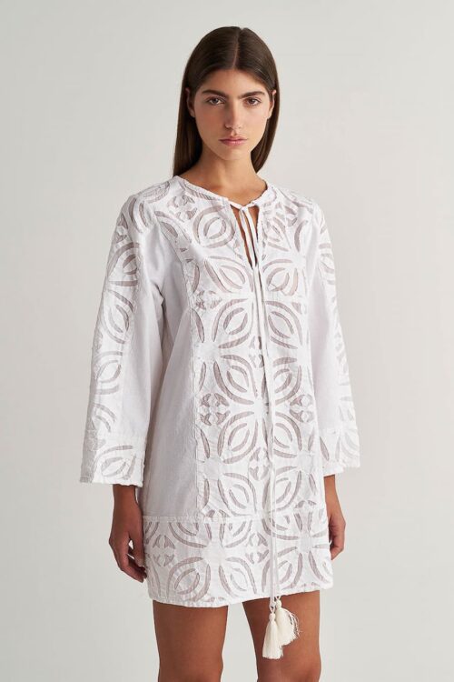 pearl and caviar short dress patmos