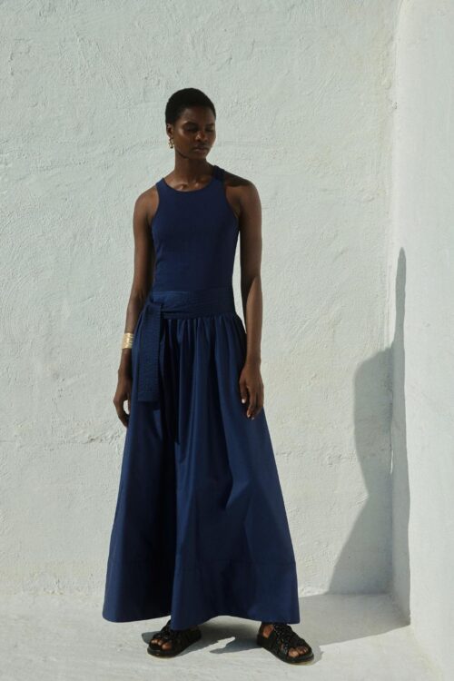 devotion twins lively maxi dress – 100% cotton poplin with belt