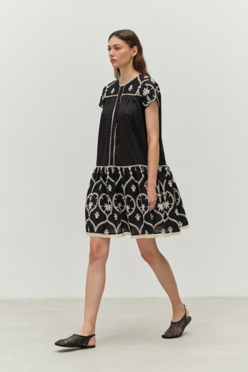 devotion twins visionary embroidered short dress