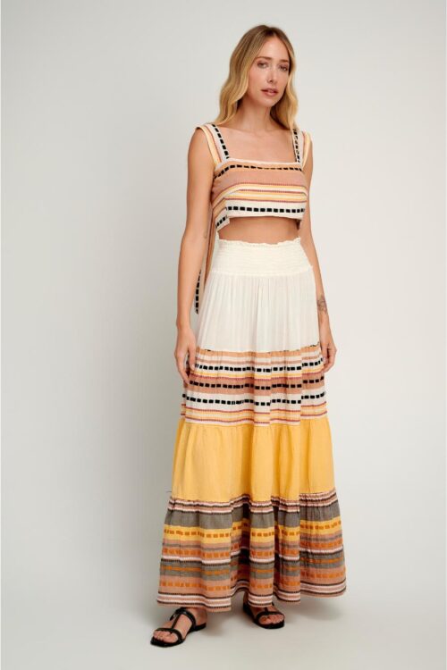 alonissos zakar maxi skirt by pearl & caviar