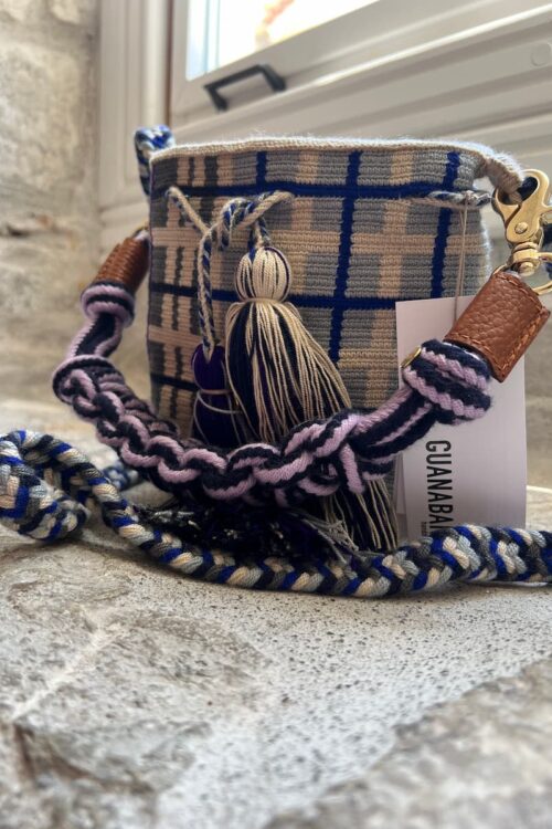 guanabana falcon bag cross body blue purple