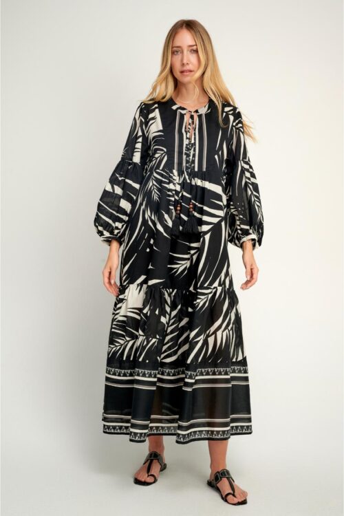 pearl & caviar maxi dress apollonia s25p1161 one color