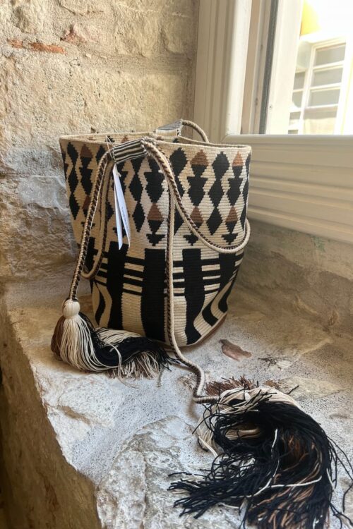guanabana melbourne bag brown beige